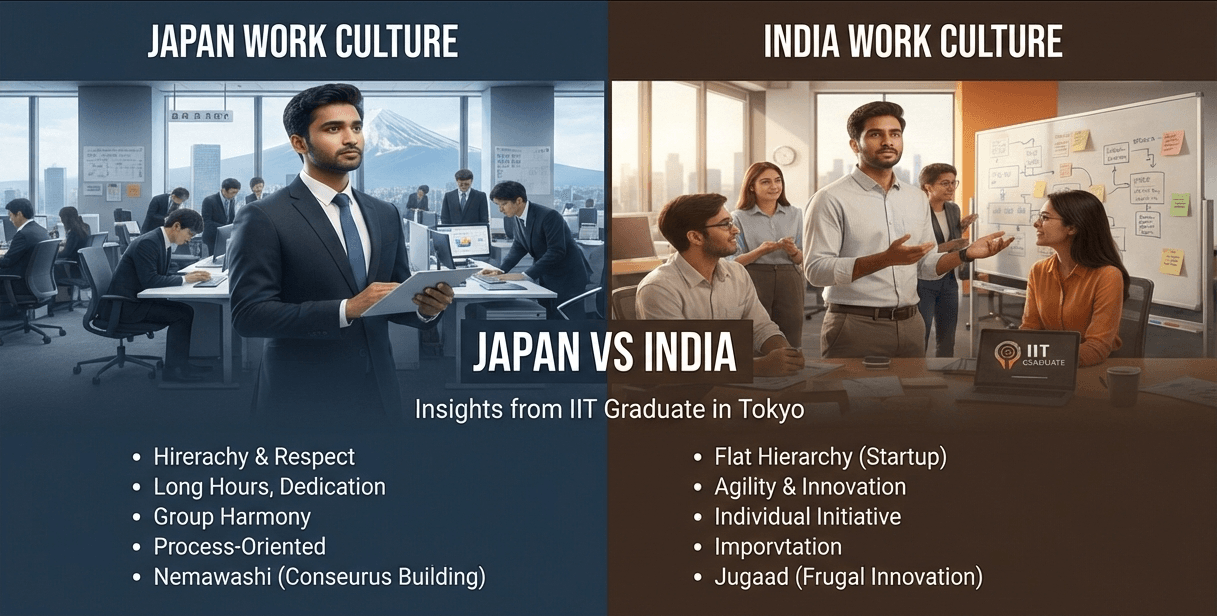 Japan vs India Work Culture: Insights from IIT Graduate in Tokyo
