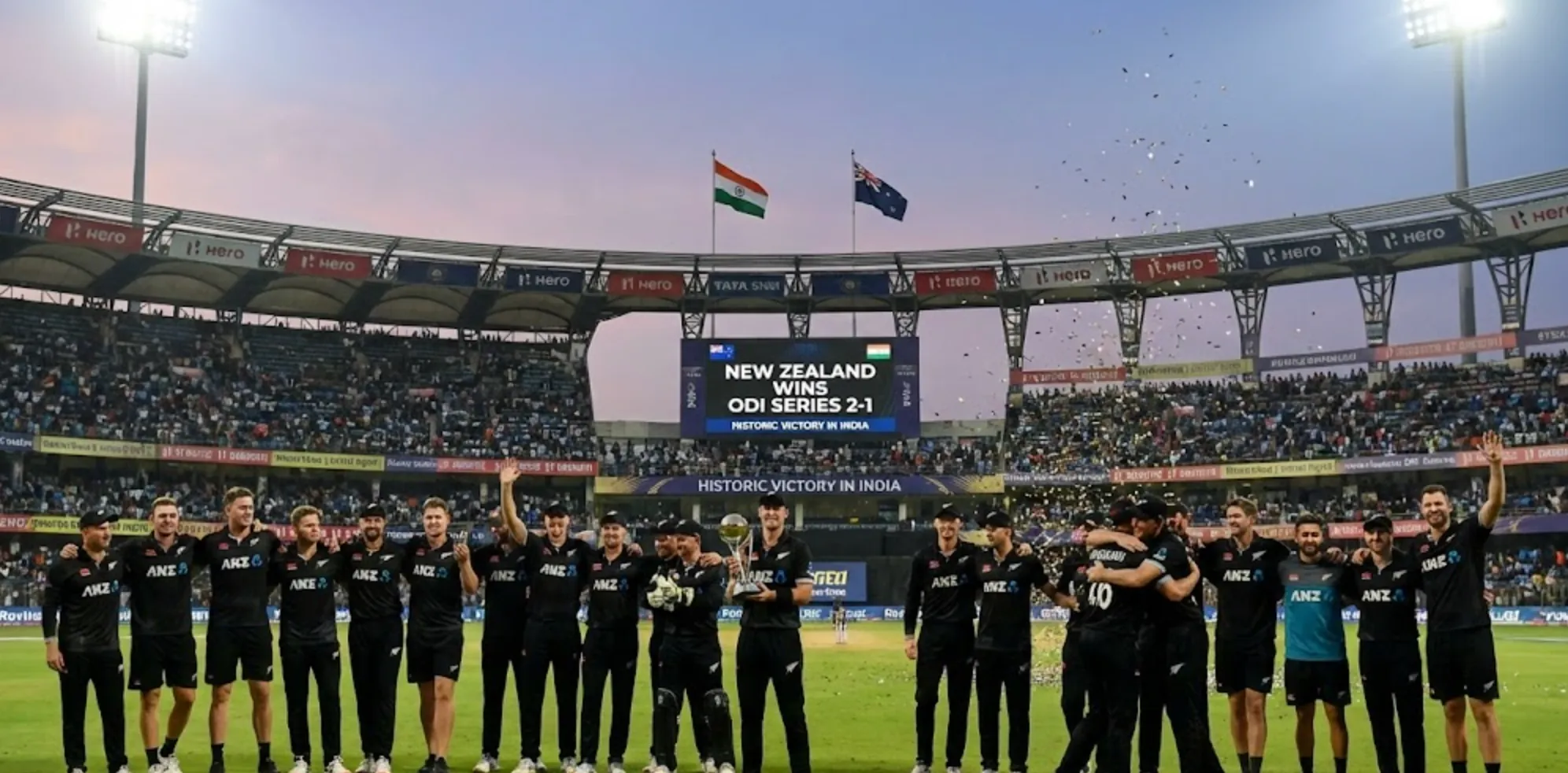 New Zealand Clinches Historic ODI Series Win in India