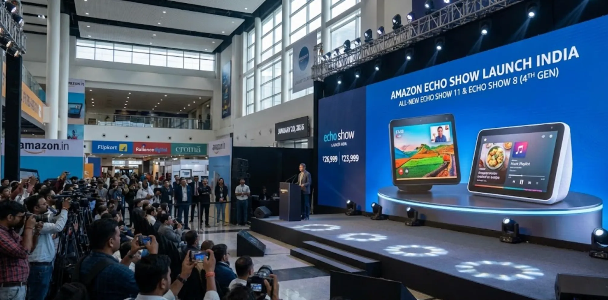 Amazon Launches Echo Show 11 & Echo Show 8 (4th Gen) in India