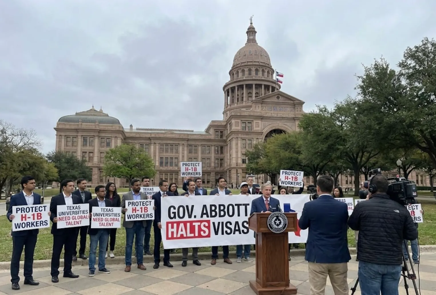 Texas Governor Halts New H-1B Visas at State Institutions