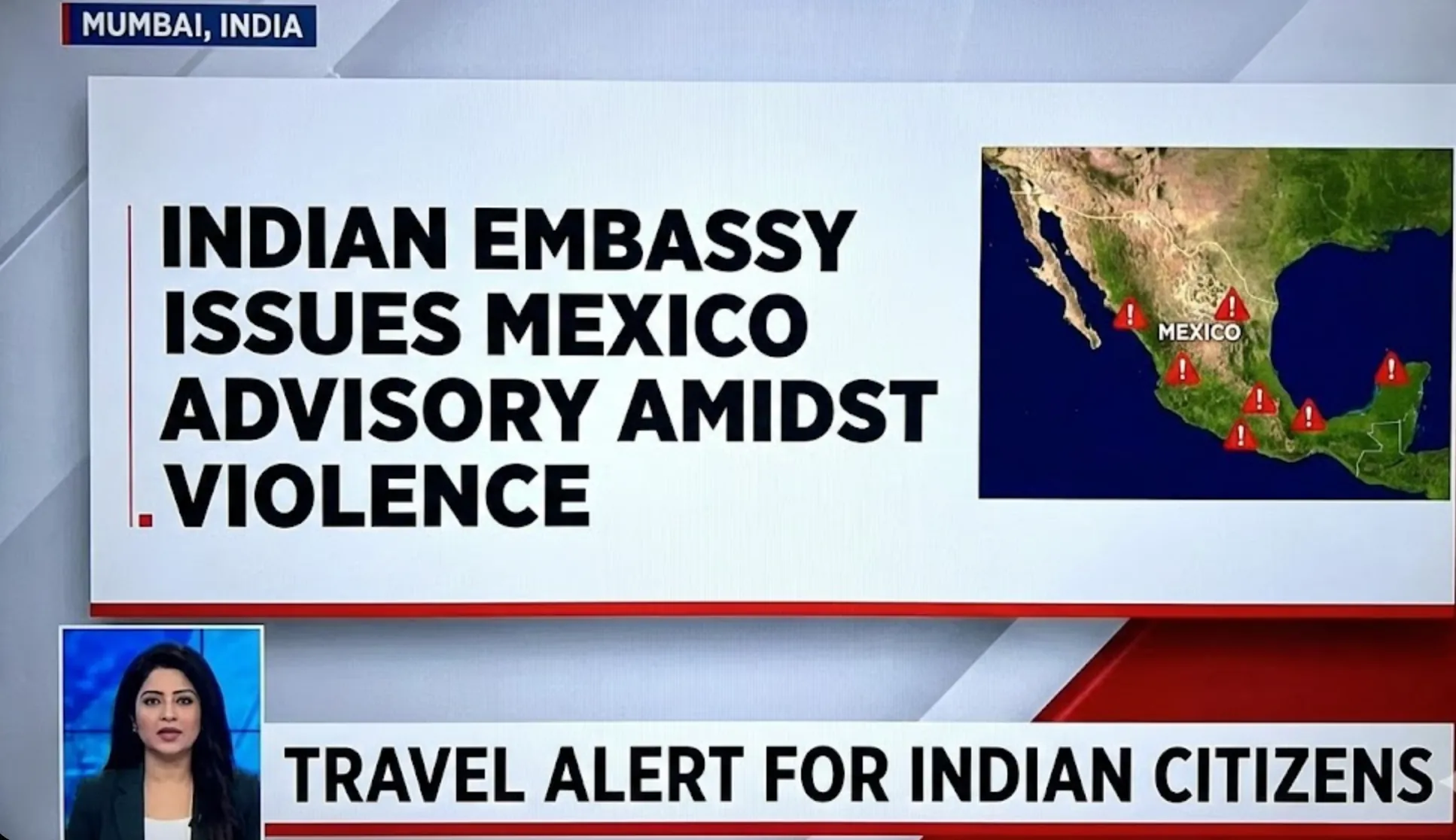 Indian Embassy Issues Mexico Advisory Amidst Violence