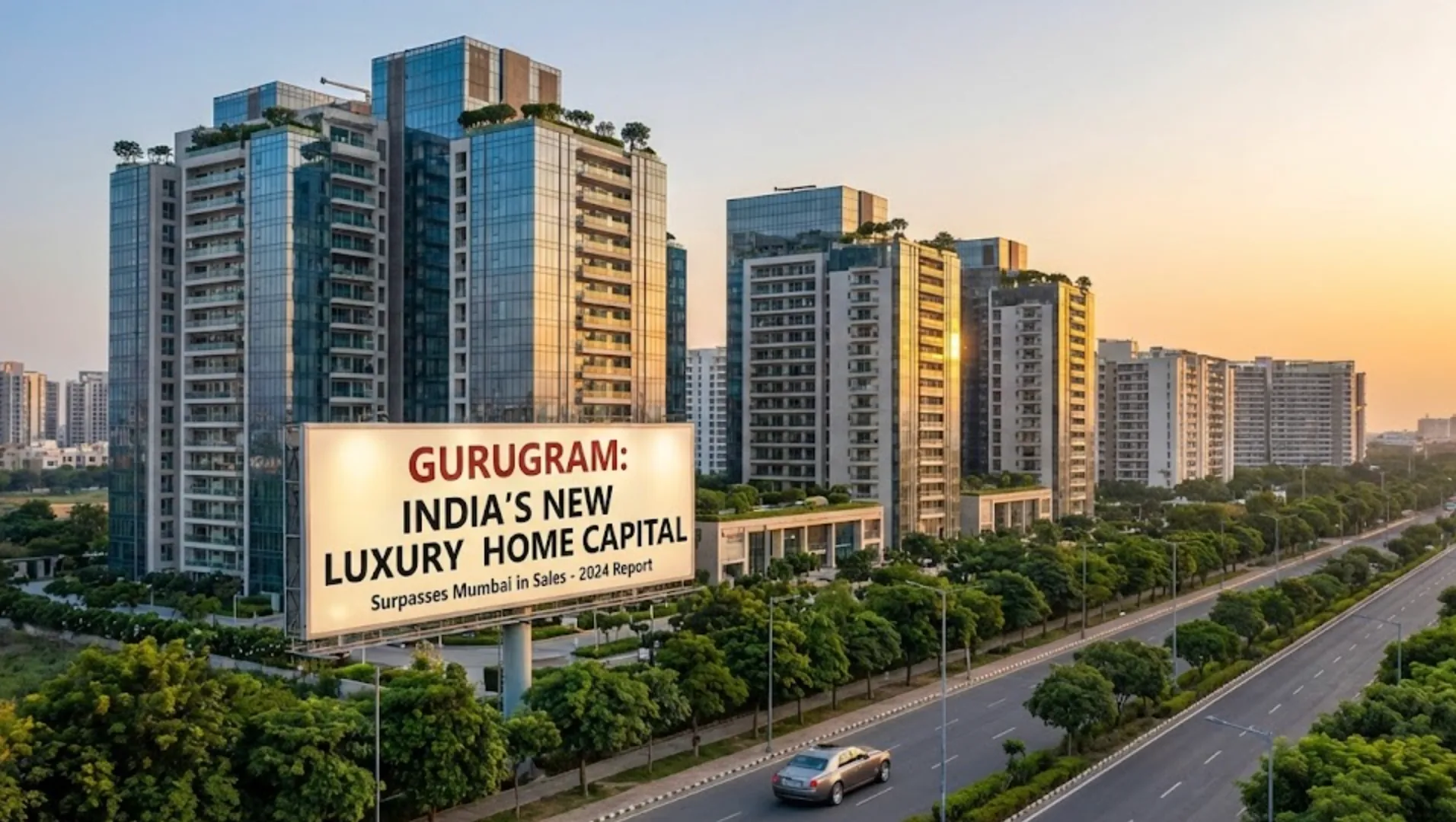 Gurugram Leads India's Luxury Home Market, Overtaking Mumbai