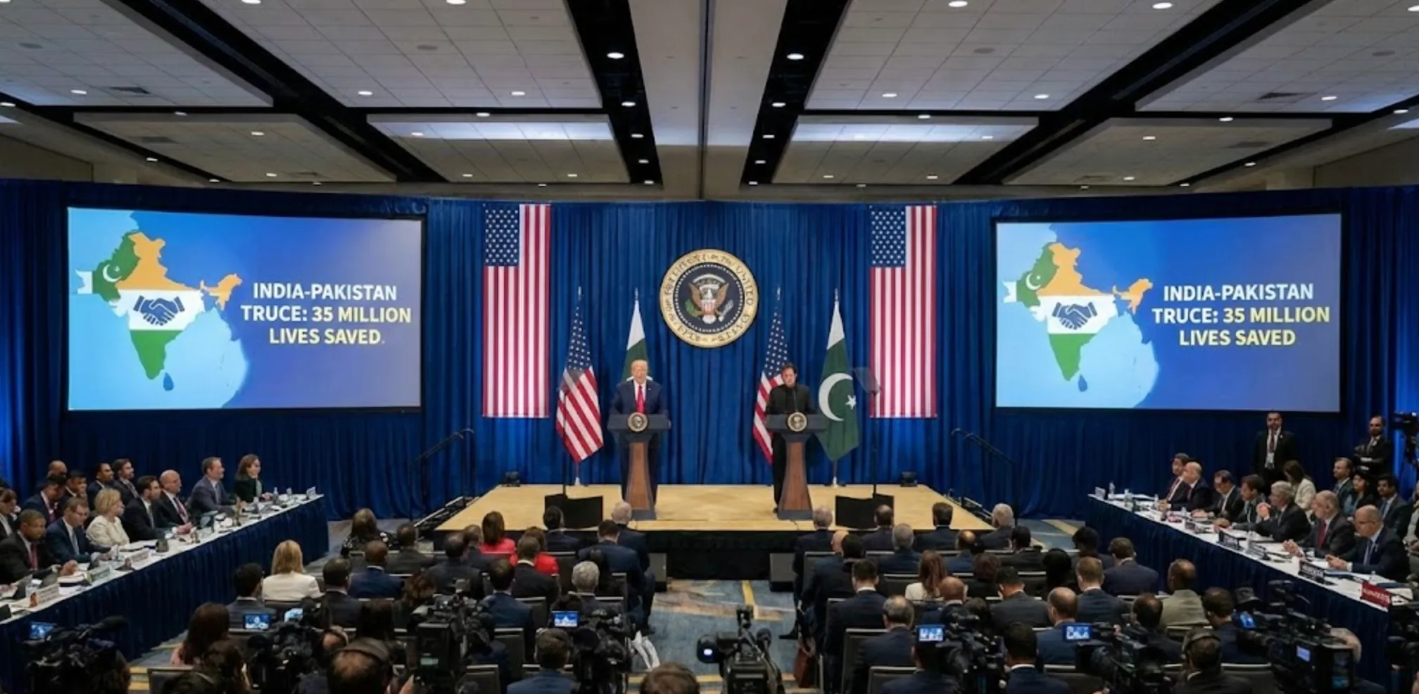 Trump Claims Pakistan Leader Said 35M Saved by India-Pak Truce